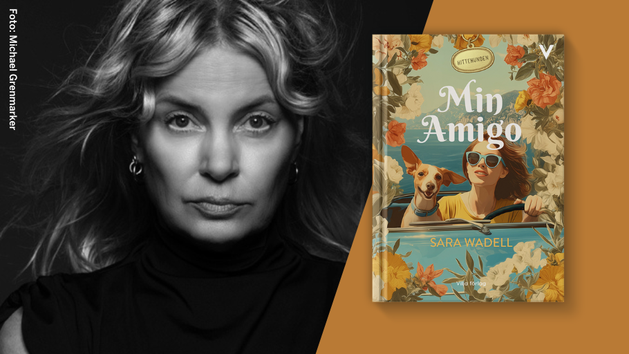 Sara Wadell med sin nya bok Min amigo