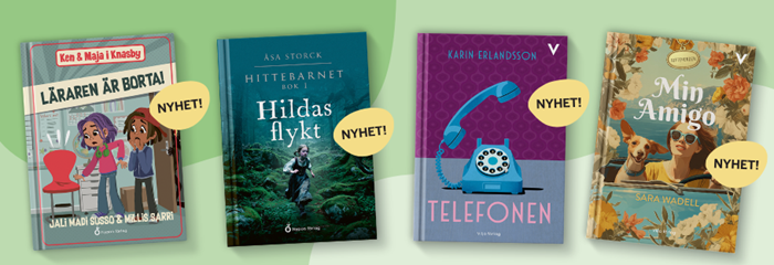 Fyra böcker från vårens boknyheter